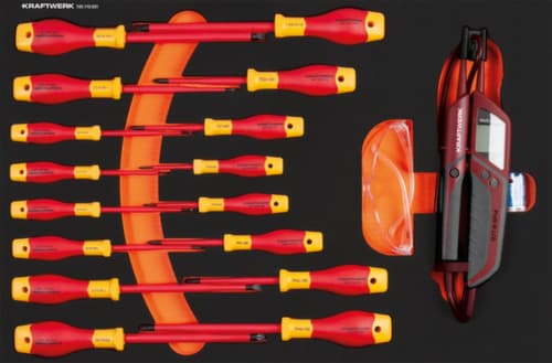 KRAFTWERK® Insert VDE avec tournevis Fente/Ph/Pz 16 pcs.