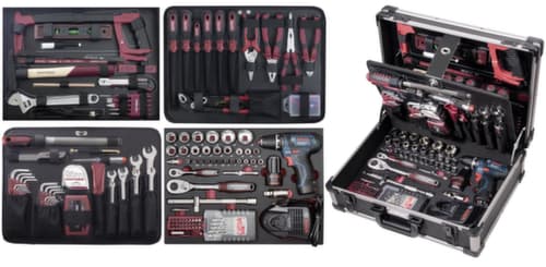 KRAFTWERK® 264-t. Coffret à outils professionnel en aluminium KW/Bosch