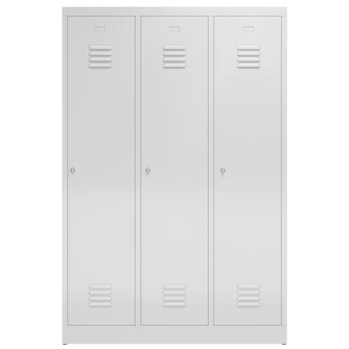 Armoire vestiaire ClassiX pour séparation noir blanc, largeur de compartiment 395 mm