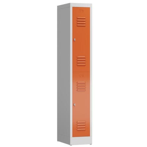 Armoire vestiaire à deux niveaux ClassiX, largeur de compartiment 300 mm
