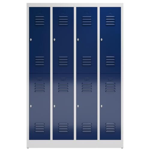 Armoire vestiaire à deux niveaux ClassiX, largeur de compartiment 295 mm