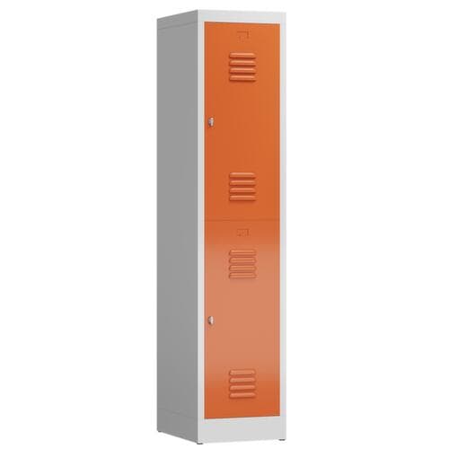 Armoire vestiaire à deux niveaux ClassiX, largeur de compartiment 400 mm
