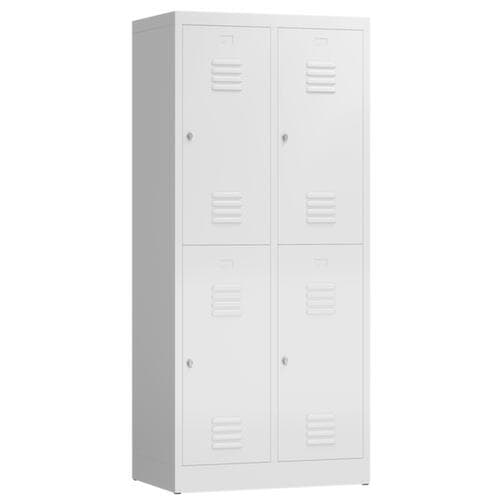 Armoire vestiaire à deux niveaux ClassiX, largeur de compartiment 400 mm