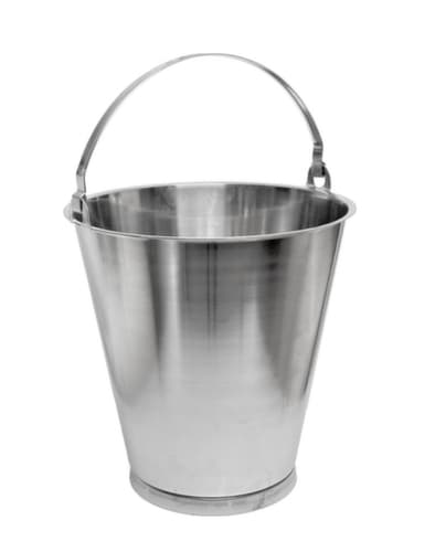 seau en acier inoxydable, capacité 10 l
