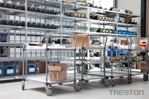 Treston Chariot à plateaux ESD 1000x530 mm, force 150 kg, 2 plateaux