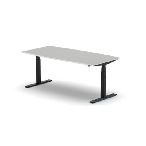 Nowy Styl Table de conférence hauteur réglable électriquement eModel 3.0, largeur x profondeur 1800 x 800 mm, panneau MB White Grey