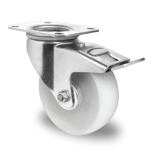 Cascoo Roulette pivotante avec frein, bandage polypropylène