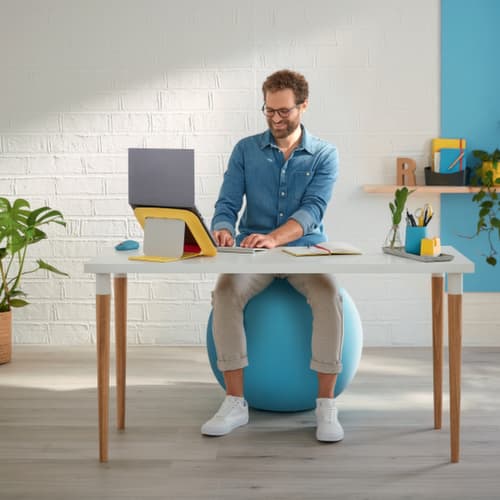 Leitz ballon-siège Ergo Cosy, assise bleu