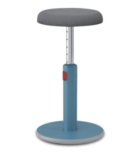Leitz tabouret assis-debout Ergo Cosy Aktiv, assise gris, partie inférieure du pied antidérapante