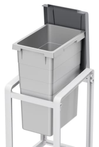 Hailo Collecteur de déchets ProfiLine ÖKO XL, 38 l, couvercle gris poussière