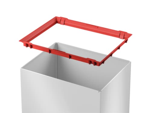 Hailo Poubelle Big-Box Swing L avec couvercle oscillant à fermeture automatique, 35 l, blanc