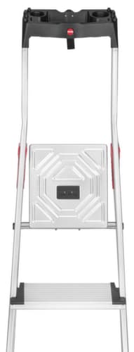 Hailo Escabeau industriel utilisation un côté ComfortLine L80 avec marches XXL, 6 marches en tôle striée ultra profondes