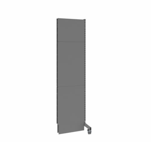 cloison acoustique démontable Mobil élément d'extension, hauteur x largeur 2500 x 625 mm, paroi RAL7037 gris poussière