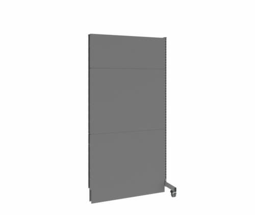 cloison acoustique démontable Mobil élément d'extension, hauteur x largeur 2500 x 1250 mm, paroi RAL7037 gris poussière
