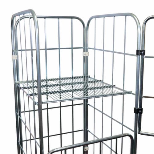 Tablette à accrocher pour bac sur roulettes, largeur x profondeur 700 x 705 mm