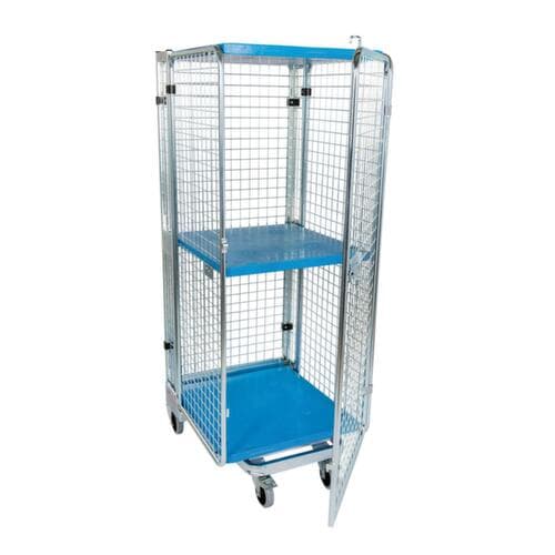 Bac sur roulettes de sécurité emboîtable nestainer®, force 500 kg, longueur x largeur 880 x 725 mm