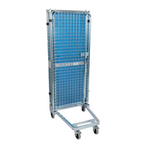 Bac sur roulettes de sécurité emboîtable nestainer®, force 500 kg, longueur x largeur 880 x 725 mm