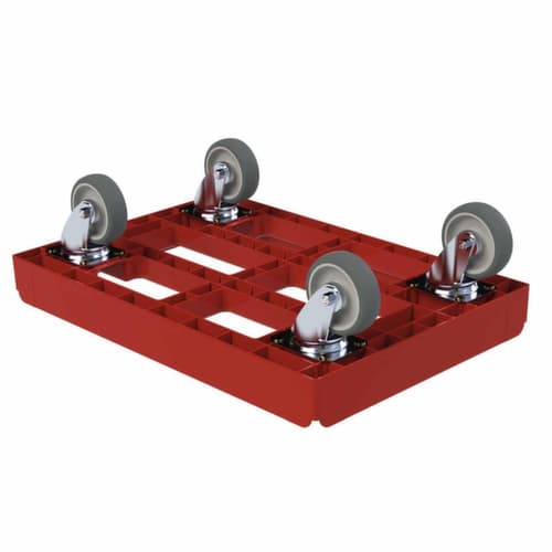 Plateau roulant gerbable, force 300 kg, TPE bandage