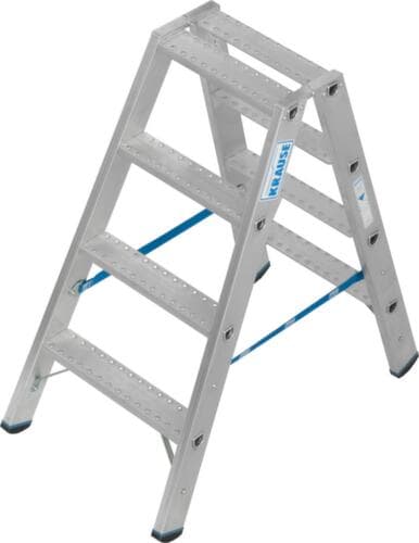 Krause double échelle à marches STABILO® Professional, 2 x 4 marches avec revêtement R13