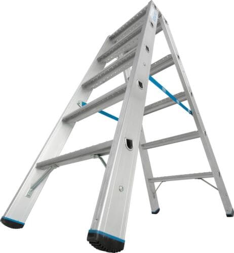 Krause double échelle à marches STABILO® Professional, 2 x 5 marches avec revêtement R13