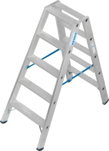 Krause double échelle à marches STABILO® Professional, 2 x 5 marches avec revêtement R13