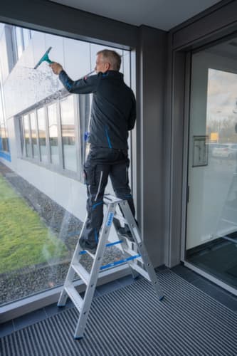 Krause double échelle à marches STABILO® Professional, 2 x 5 marches avec revêtement R13