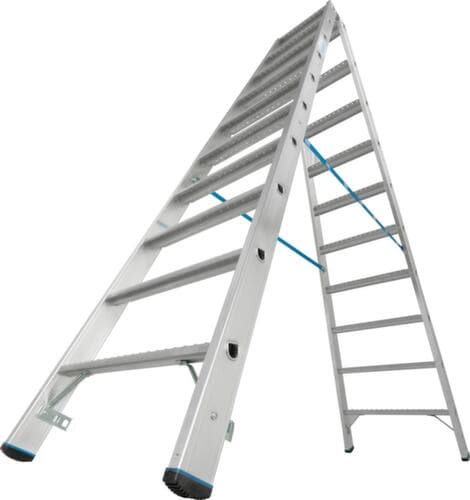 Krause double échelle à marches STABILO® Professional, 2 x 10 marches avec revêtement R13