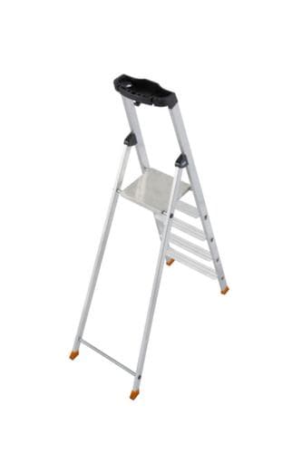 Krause escabeau industriel MONTO® Solido® avec estrade à profilé convexe, 5 marches profilées