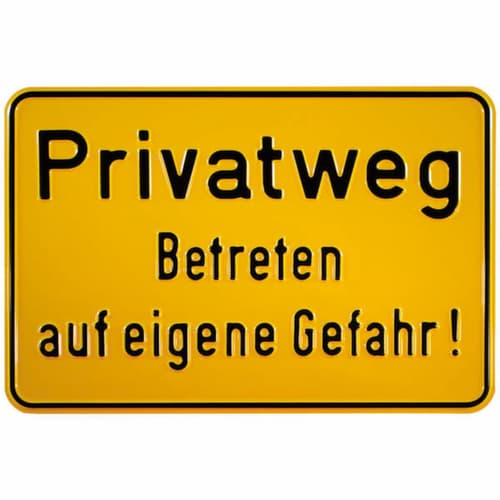 Chemin privé - Vous entrez à vos risques et périls !