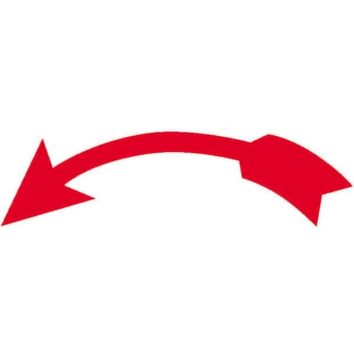 étiquette autocollante avec flèche directionnelle SafetyMarking®, PVC