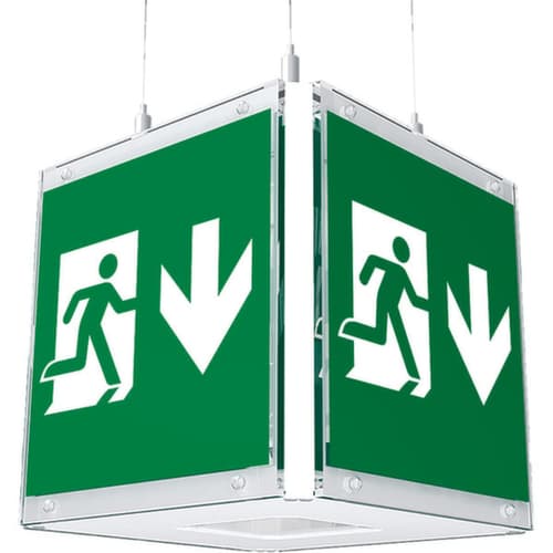 panneau cubique issues de secours à DEL