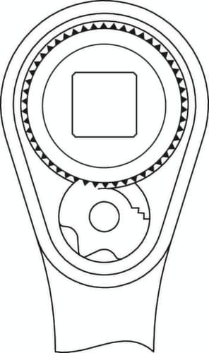 GEDORE 2093 U-20 Cliquet réversible 1/4"