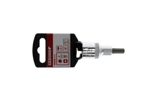GEDORE R62550610 Embout de vissage 1/2" 6 mm Longueur 55 mm