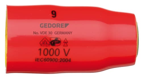 VDE 30 14 Douille VDE 3/8" 6 pans 14 mm