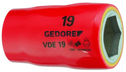 VDE 19 19 Douille VDE 1/2" 6 pans 19 mm