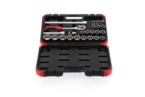 GEDORE R69013024 Jeu de clés à douilles 1/2" 10-32mm 24 pièces