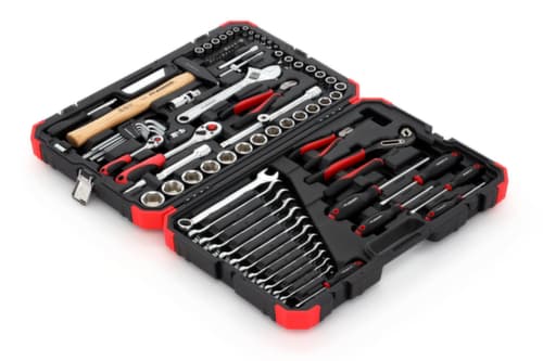 GEDORE R46003100 Jeu de douilles 1/4"+1/2" 10-32mm 100 pièces