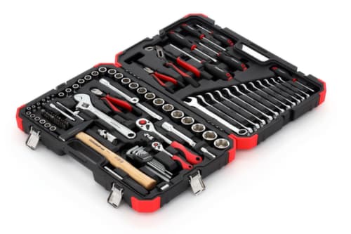 GEDORE R46003100 Jeu de douilles 1/4"+1/2" 10-32mm 100 pièces