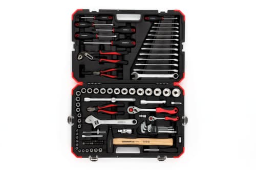 GEDORE R46003100 Jeu de douilles 1/4"+1/2" 10-32mm 100 pièces