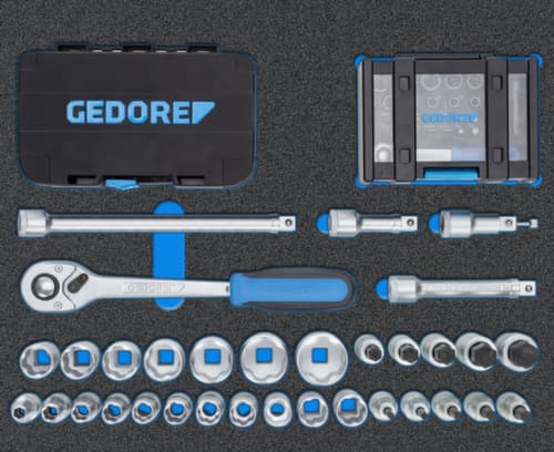 GEDORE WSL-M-TS-172 Chariot WORKSTER avec assortiment de 172 pièces