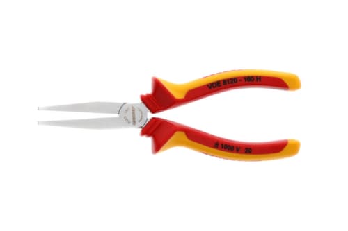 VDE 8120-160 H Pince plate VDE avec isolation par gaine 160 mm
