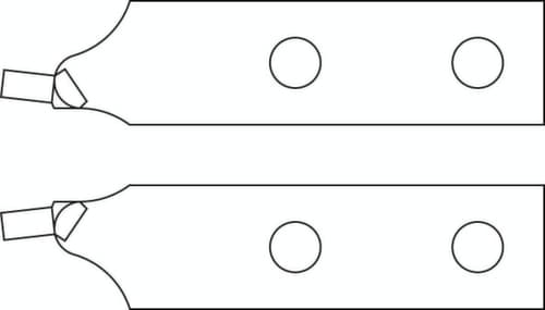 E-8000 A 5 paires de pointes de rechange droites Ø 3,5 mm