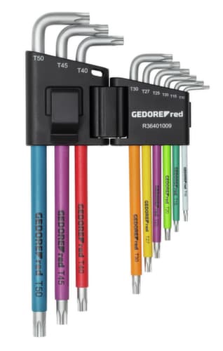R36401009 Jeu de vis à angle droit TX T10-T50 9pcs avec