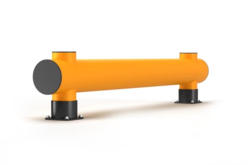 a.m.p.e.r.e. Barrière de protection anticollision Rack Mammut®, planche simple, longueur 10000 mm