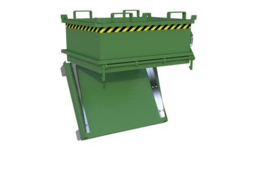 Bauer Mini-benne à fond ouvrant MSB 250 en RAL6011 vert réséda