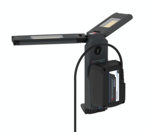 Scangrip Spot projecteur JUST CONNECT TOWER COMPACT avec 2 têtes de lampe et trépied