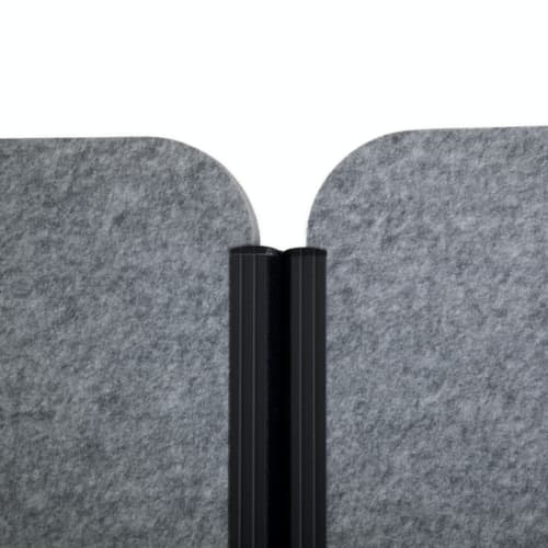 MAUL Tableau à cloison démontable MAULcocoon, hauteur x largeur 1820 x 1000 mm, paroi gris foncé