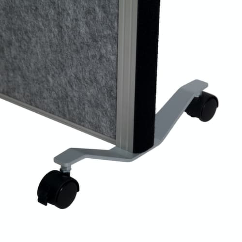 MAUL Tableau à cloison démontable MAULconnecto, hauteur x largeur 1800 x 1000 mm, paroi blanc/gris foncé