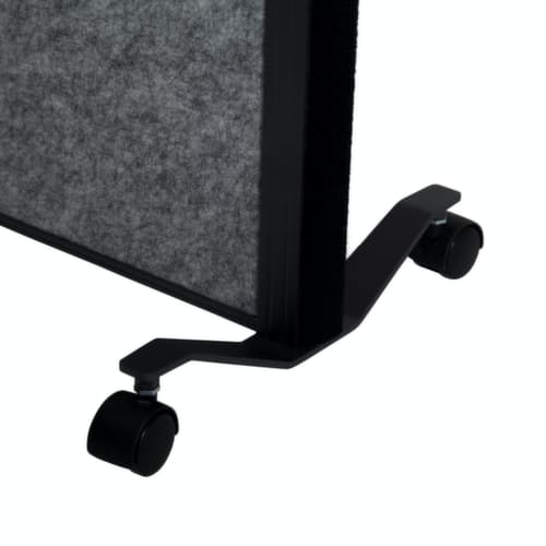 MAUL Tableau à cloison démontable MAULconnecto Uplight, hauteur x largeur 1800 x 1000 mm, paroi gris foncé