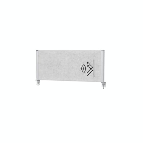 MAUL Cloison de table MAULconnecto, hauteur x largeur 515 x 1200 mm, paroi gris clair